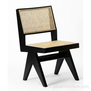 Dessen Modern Stoel Solid Wood Rattan Fauteuil Diningchair